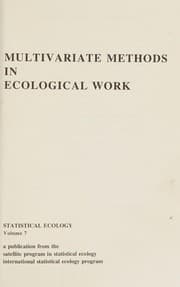 Tapa de Multivariate methods in ecological work