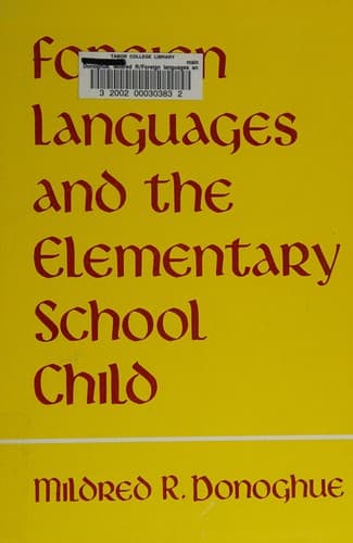 Tapa de Foreign languages and the elementary school child