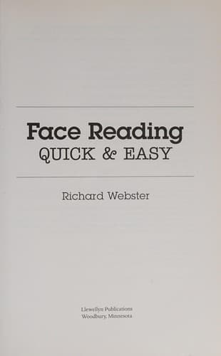 Tapa de Face reading