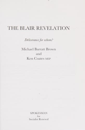 Tapa de Blair Revelation