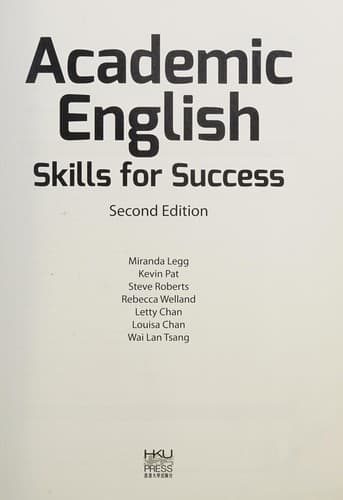 Tapa de Academic English