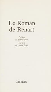 Tapa de Le Roman de Renart