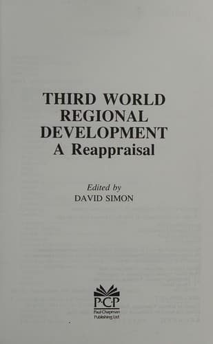 Tapa de Third World Regional Development