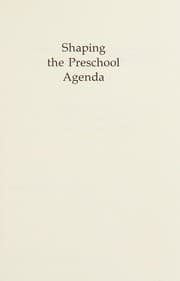 Tapa de Shaping the preschool agenda