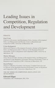 Tapa de Leading issues in competition, regulation and development