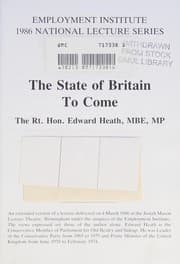 Tapa de The state of Britain to come