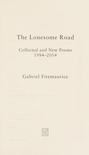 Tapa de The lonesome road