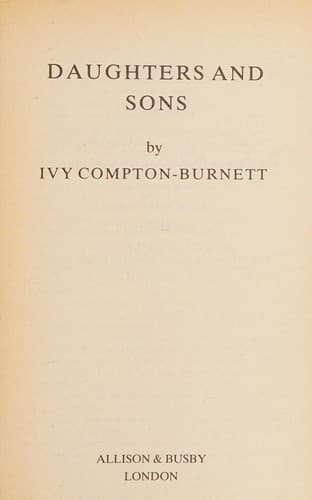 Tapa de Daughters and sons