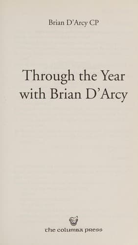 Tapa de Through the year with Brian D'arcy