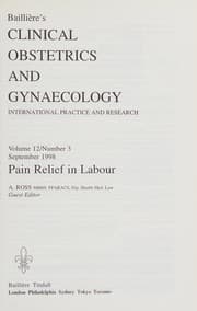 Tapa de Bailliere's Clinical Obstetrics and Gynaecology