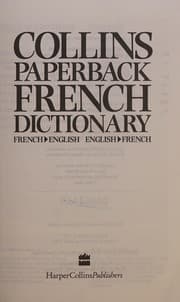 Tapa de Collins paperback French dictionary