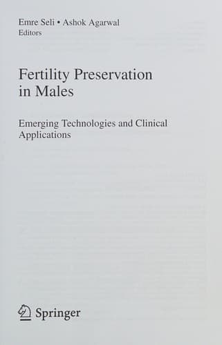 Tapa de Fertility preservation in Males