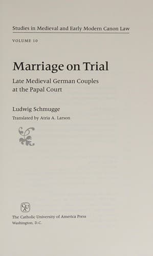 Tapa de Marriage on trial