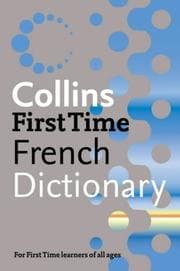 Tapa de Collins first time French dictionary