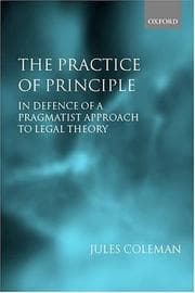 Tapa de The practice of principle