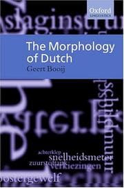 Tapa de The morphology of Dutch