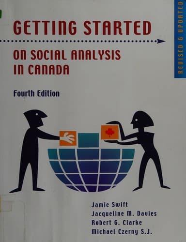 Tapa de Getting started on social analysis in Canada