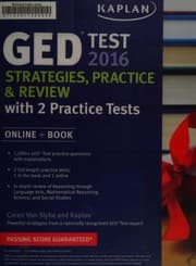 Tapa de GED test 2016