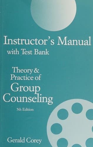 Tapa de INSTRUCTOR'S MANUAL WITH TEST BANK