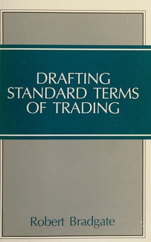 Tapa de Drafting Standard Terms of Trading