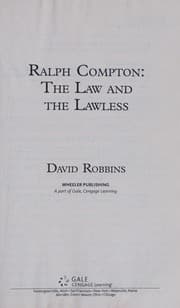 Tapa de Ralph Compton the Law and the Lawless