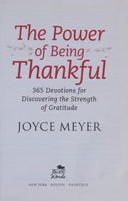 Tapa de The power of being thankful