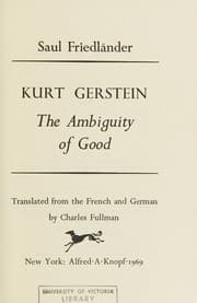 Tapa de Kurt Gerstein, the ambiguity of good