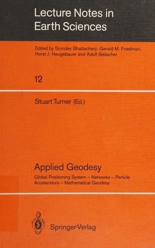 Tapa de Applied geodesy