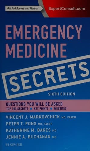 Tapa de Emergency medicine secrets