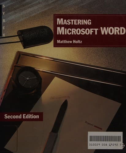 Tapa de Mastering Microsoft Word