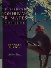 Tapa de The multimedia guide to the non-human primates : print version