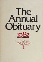 Tapa de Annual Obituary, 1982