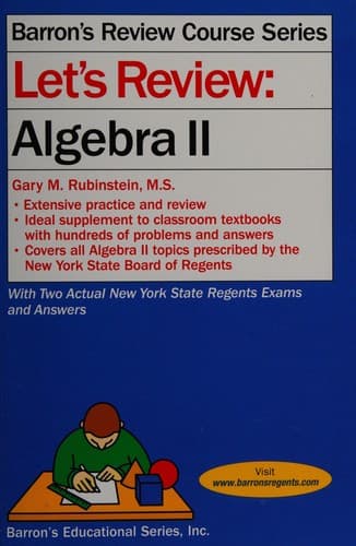Tapa de Let's review algebra II