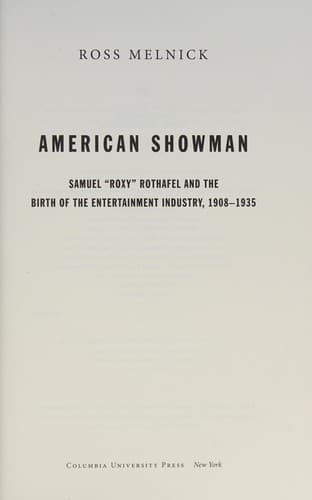 Tapa de American showman