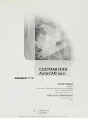 Tapa de Customizing AutoCAD 2011, International Edition
