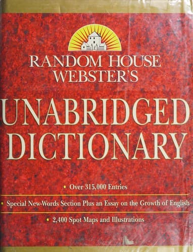 Tapa de Random House Webster's unabridged dictionary.