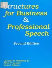Tapa de Structures for Business and Professional Speech