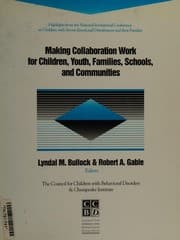Tapa de Making collaboration work for children, youth, families, schools and communities