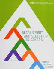 Tapa de Recruitment and Selection in Canada