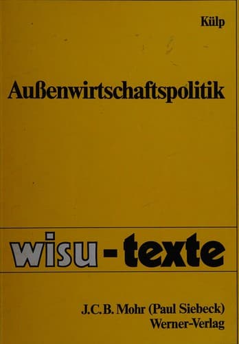 Tapa de Aussenwirtschaftspolitik