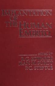 Tapa de Implantation of the human embryo