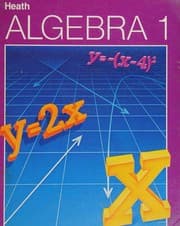 Tapa de Heath, Heath Algebra 1, 1987 ISBN