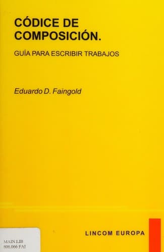 Tapa de Códice de composición