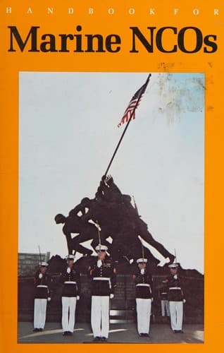 Tapa de Handbook for Marine NCOs