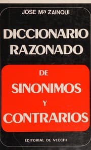 Tapa de Diccionario razonado de sinónimos y contrarios