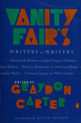 Tapa de Vanity fair's writers on writers