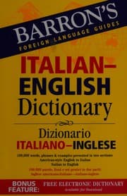 Tapa de Italian-English dictionary =