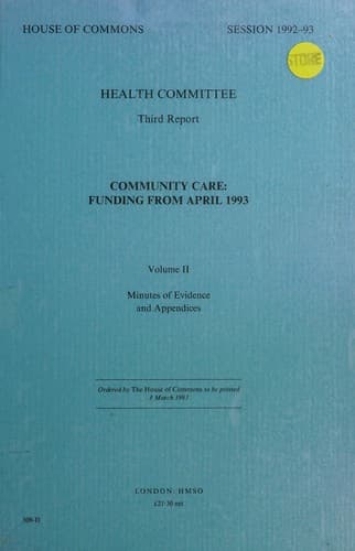 Tapa de Community Care