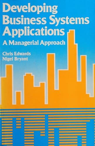 Tapa de Developing Business Systems Applications a Managerial Approach