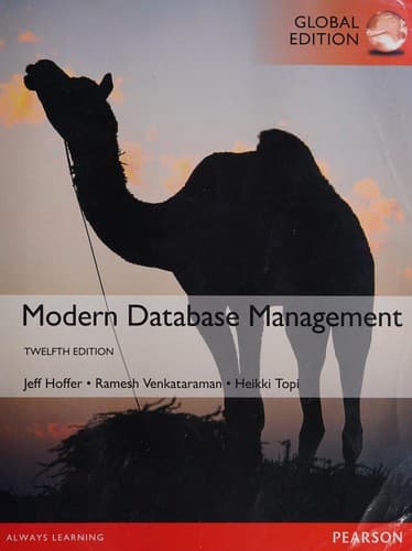 Tapa de Modern Database Management, Global Edition